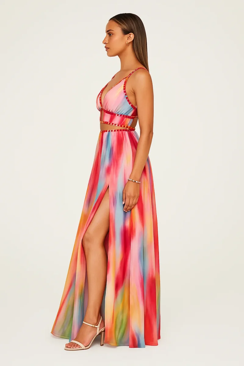 Freya™ | Vestido largo Pintura - Imagen 3