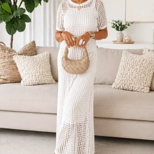 Bethany - Vestido Maxi Largo con Corte para Mujer
