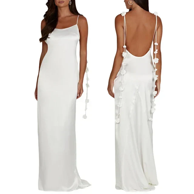 Eloise ™ vestido de borlas sin espalda - Imagen 4