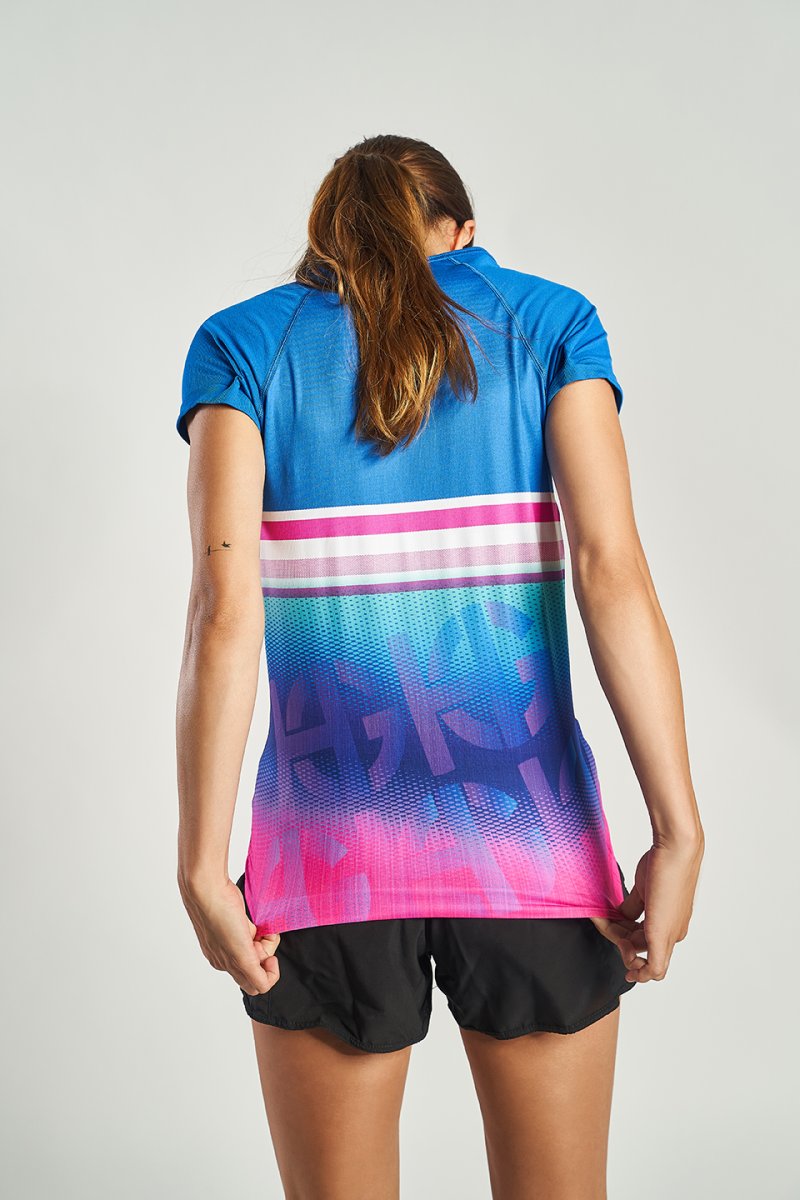 CREST Camiseta de manga corta sublimada azul - Imagen 5