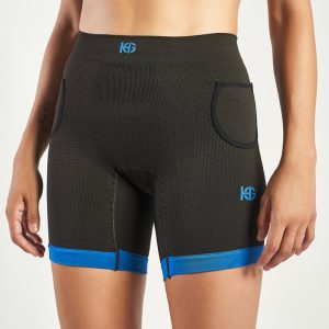 KERRY Malla corta técnica negro/azul