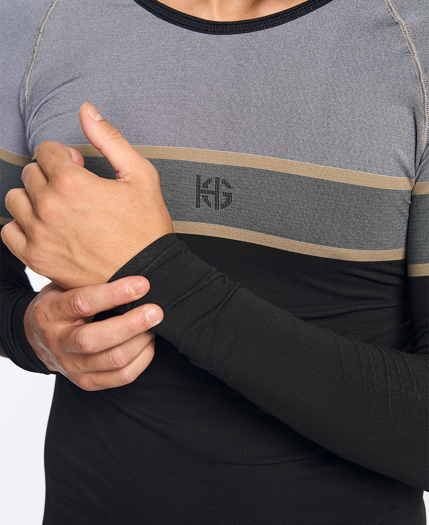 DACTYL · Camiseta térmica ligera para outdoor y entretiempo | Gris - Imagen 5