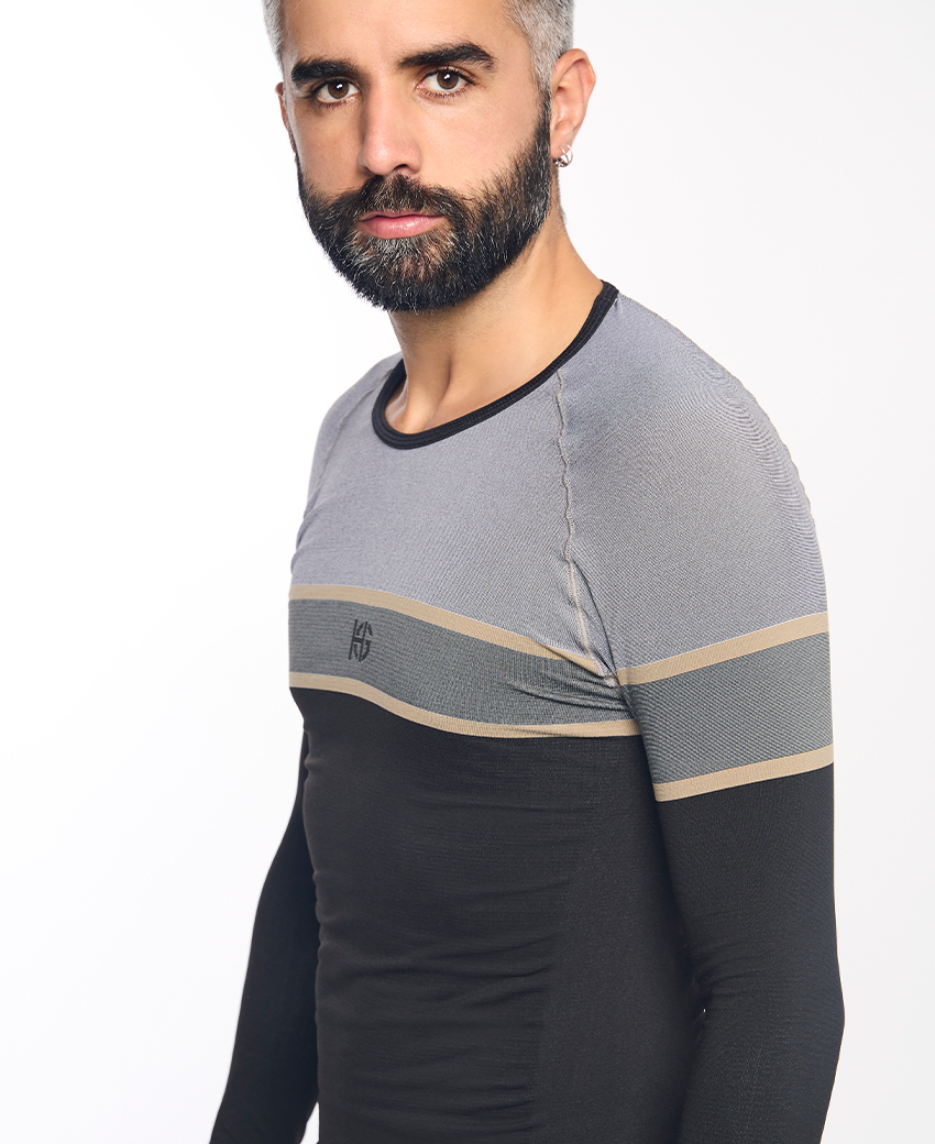 DACTYL · Camiseta térmica ligera para outdoor y entretiempo | Gris - Imagen 4