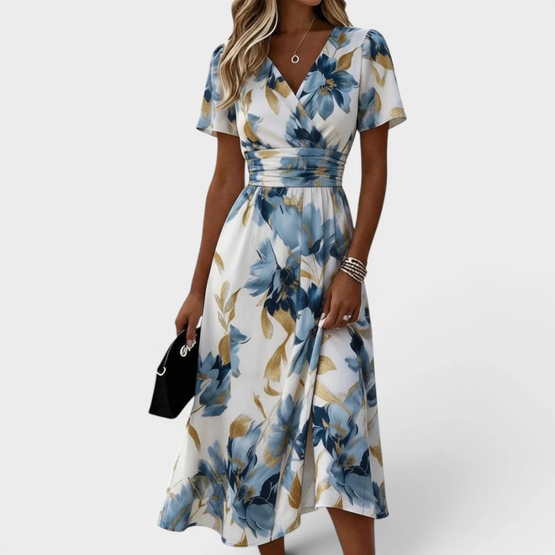 MORA | VESTIDO MIDI FLORAL MODERNO PARA MUJER - Imagen 3