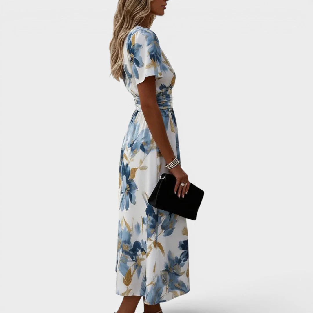 MORA | VESTIDO MIDI FLORAL MODERNO PARA MUJER - Imagen 4