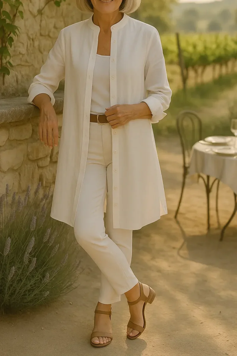 Camilya™ | Camisa acampanada estilo Chamarra - Imagen 4