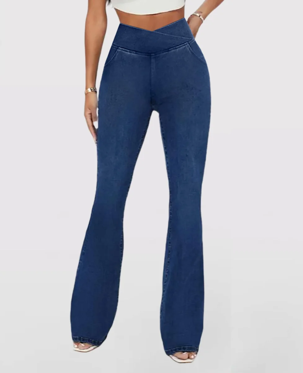 Majestic™ Pantalones de mezclilla con cintura cruzada - Imagen 3