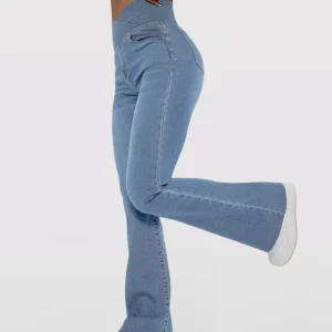 Majestic™ Pantalones de mezclilla con cintura cruzada