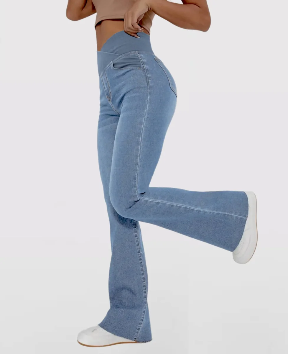 Majestic™ Pantalones de mezclilla con cintura cruzada - Imagen 2