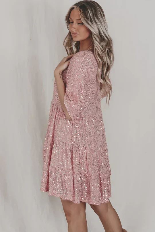 Vestido Antonella™ Glamuroso de Lentejuelas - Imagen 4