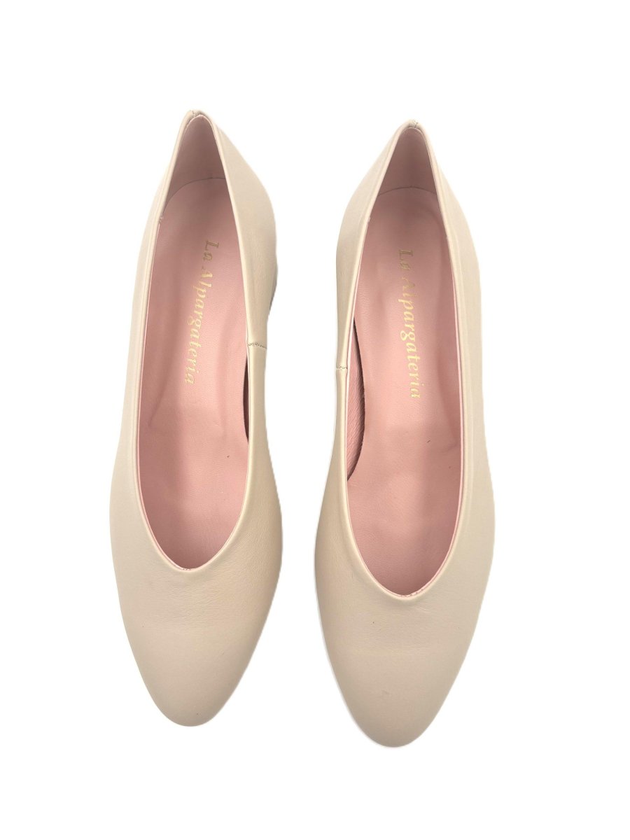 Zapato salón en punta en napa piel con tacón de 3cm - Imagen 2
