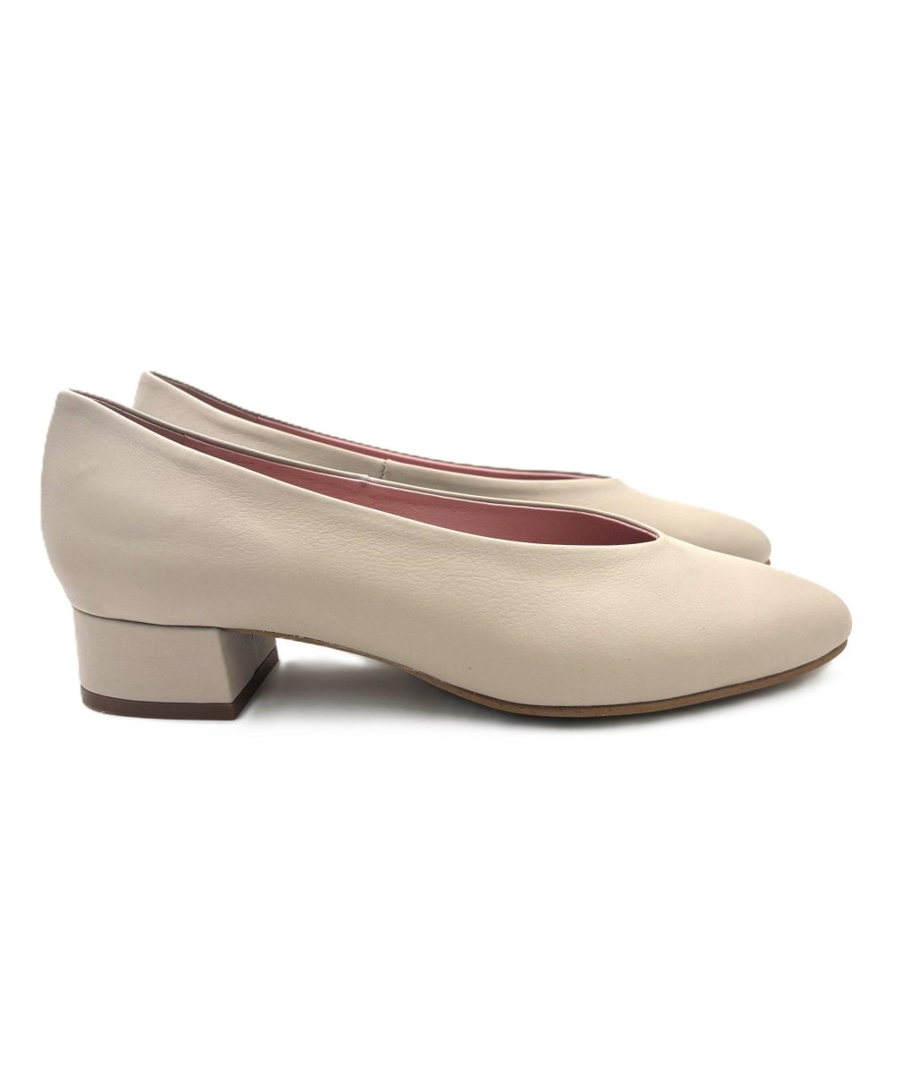 Zapato salón en punta en napa piel con tacón de 3cm - Imagen 4