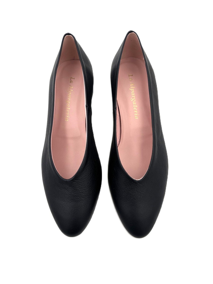 Zapato salón en punta en napa piel con tacón de 3cm - Imagen 5