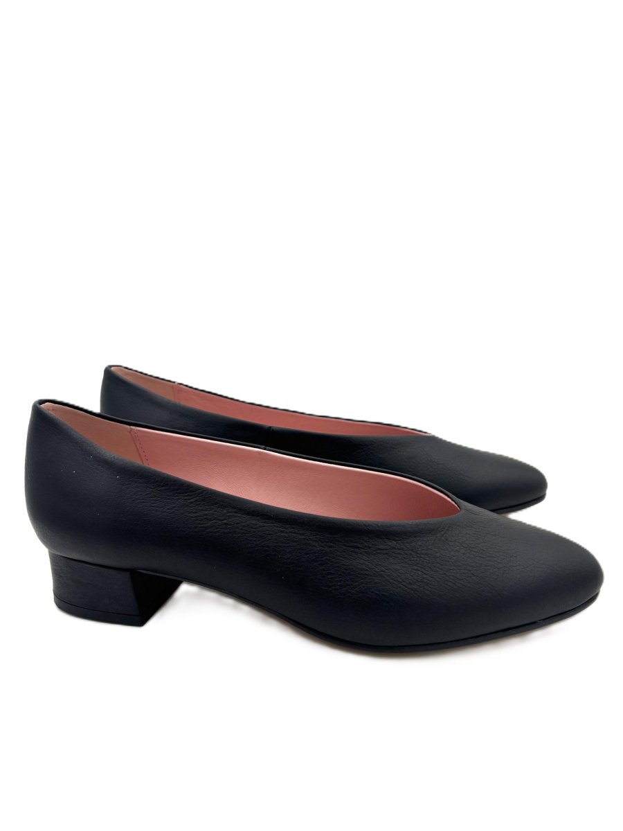 Zapato salón en punta en napa piel con tacón de 3cm - Imagen 6