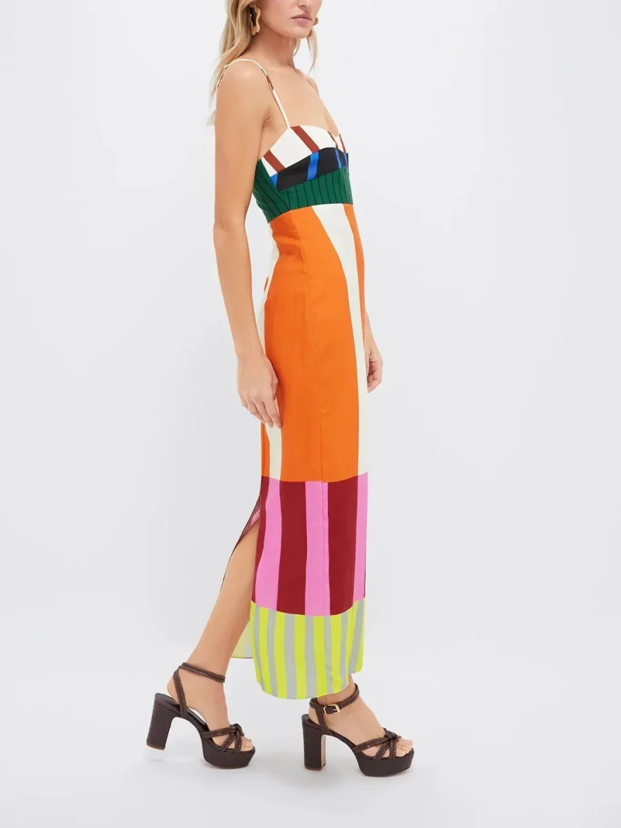 Elsa - Vestido largo multicolor - Imagen 4
