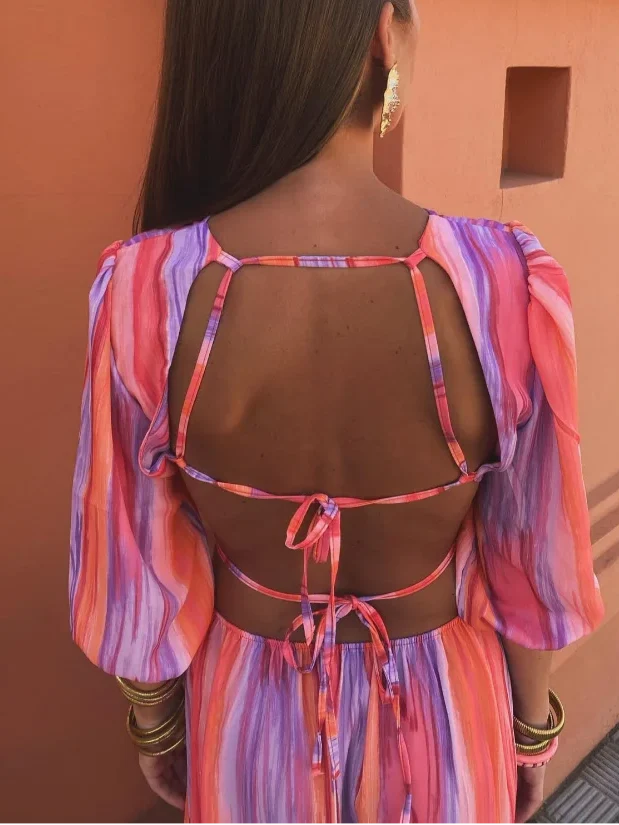 Paloma | Vestido elegante de Mujer con abertura en los laterales - Imagen 4