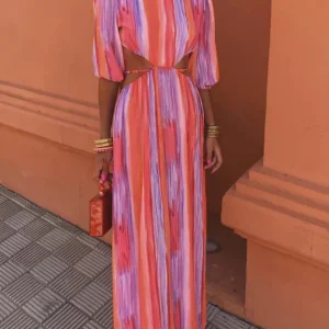 Paloma | Vestido elegante de Mujer con abertura en los laterales