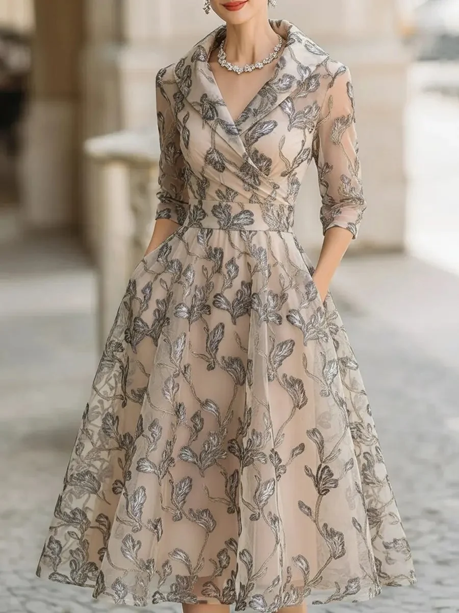 Marceline - Vestido Clásico Elegante para Mujer - Imagen 2