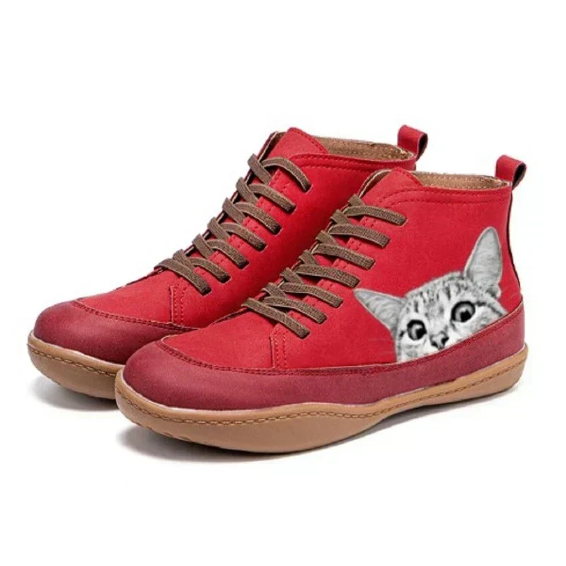 Fenna - Botines de piel para amantes de los gatos - Imagen 6