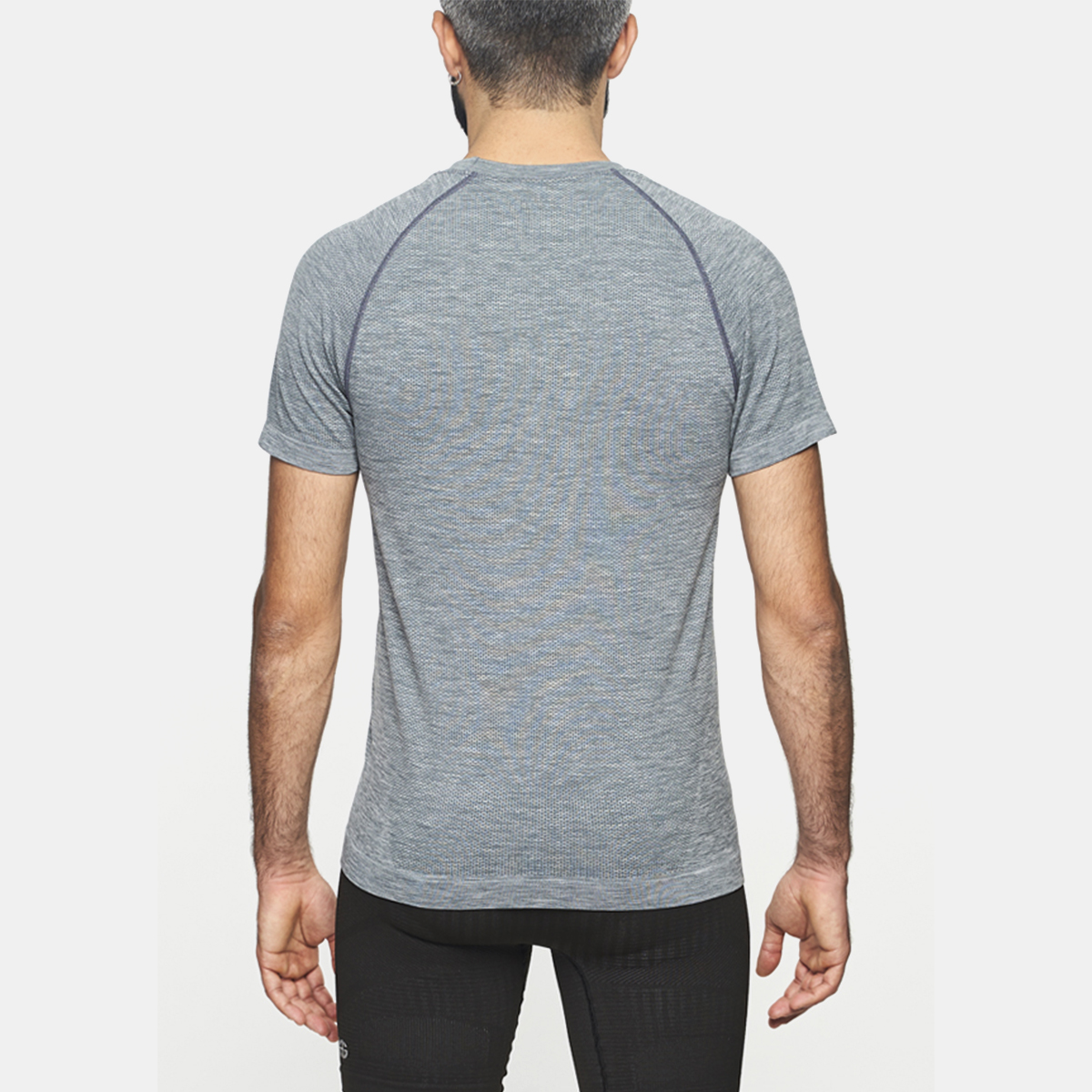 FLOW Camiseta de manga corta jaspe gris - Imagen 3