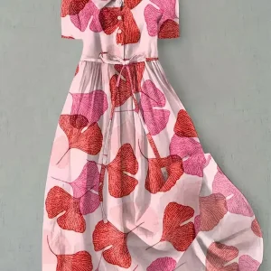 Camille | Vestido de flores suaves en rosa para Mujer