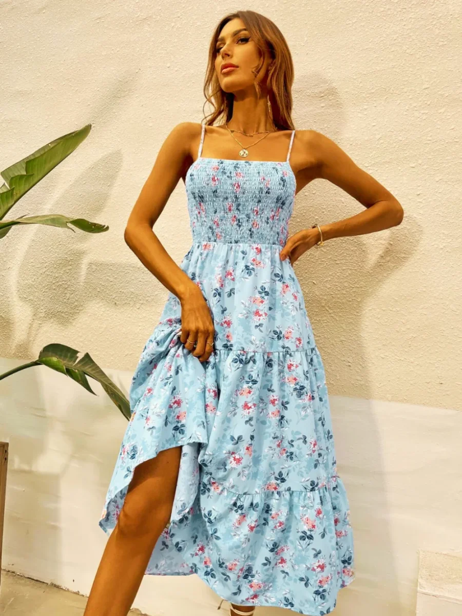 Chloé | Maxi vestido de flores de verano - Imagen 5
