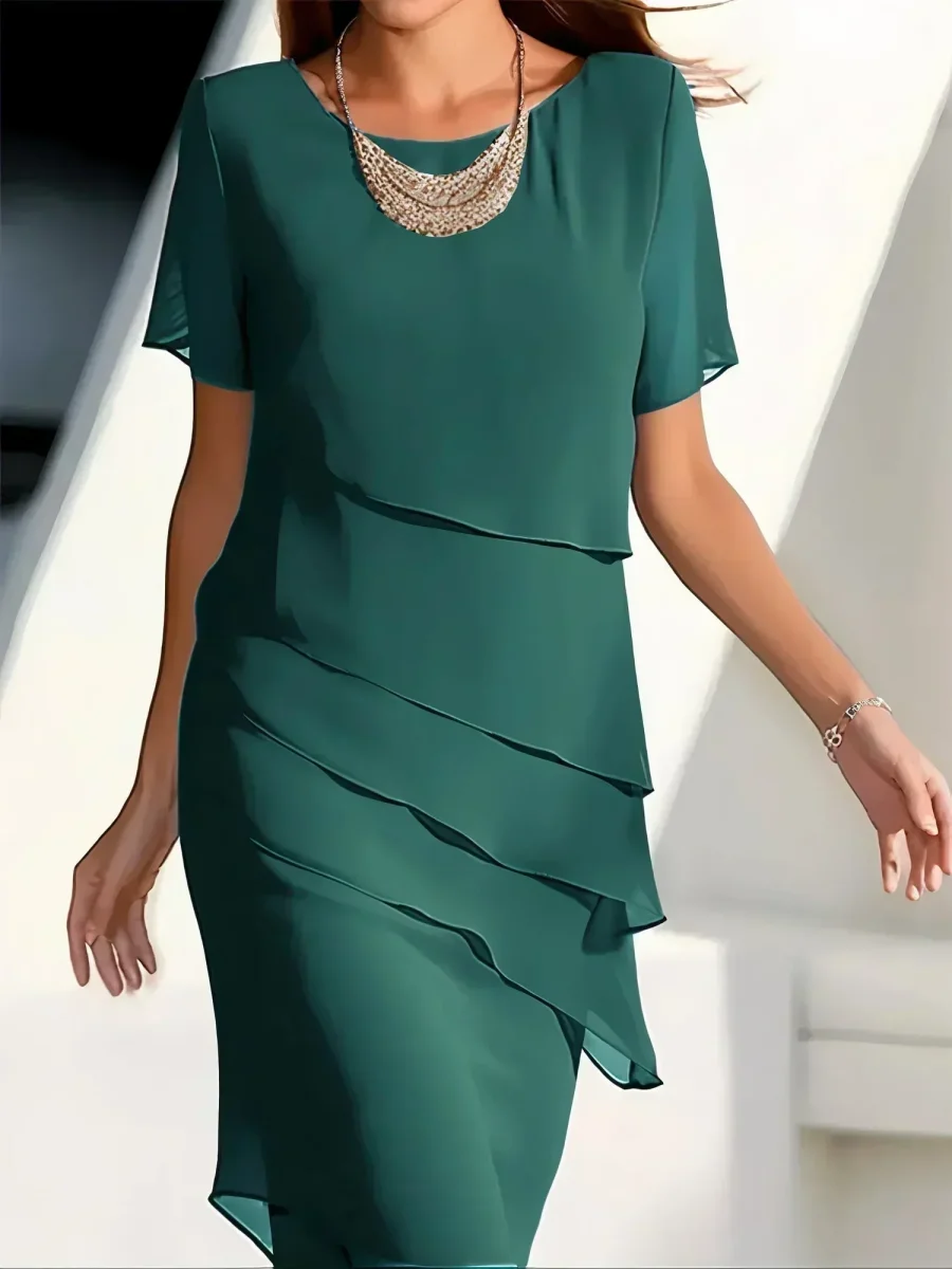 Monika™ | Elegante vestido midi con control de abdomen - Imagen 5