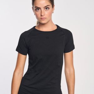 GREET Camiseta de manga corta ultraligera negra