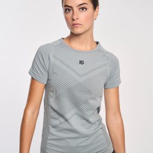 GREET Camiseta de manga corta ultraligera gris