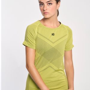 GREET Camiseta de manga corta ultraligera amarilla