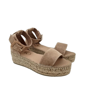 Gaimo sandalia plataforma camel cierre hebilla