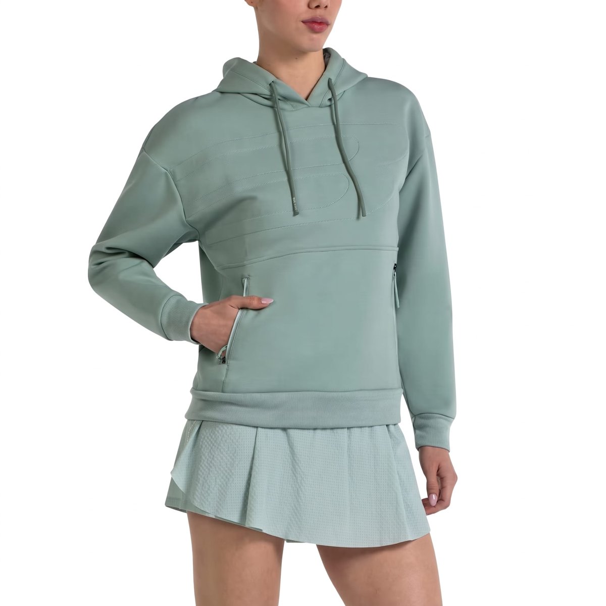 Sudadera Bullpadel Eolia Verde Jade 2026 - Imagen 2