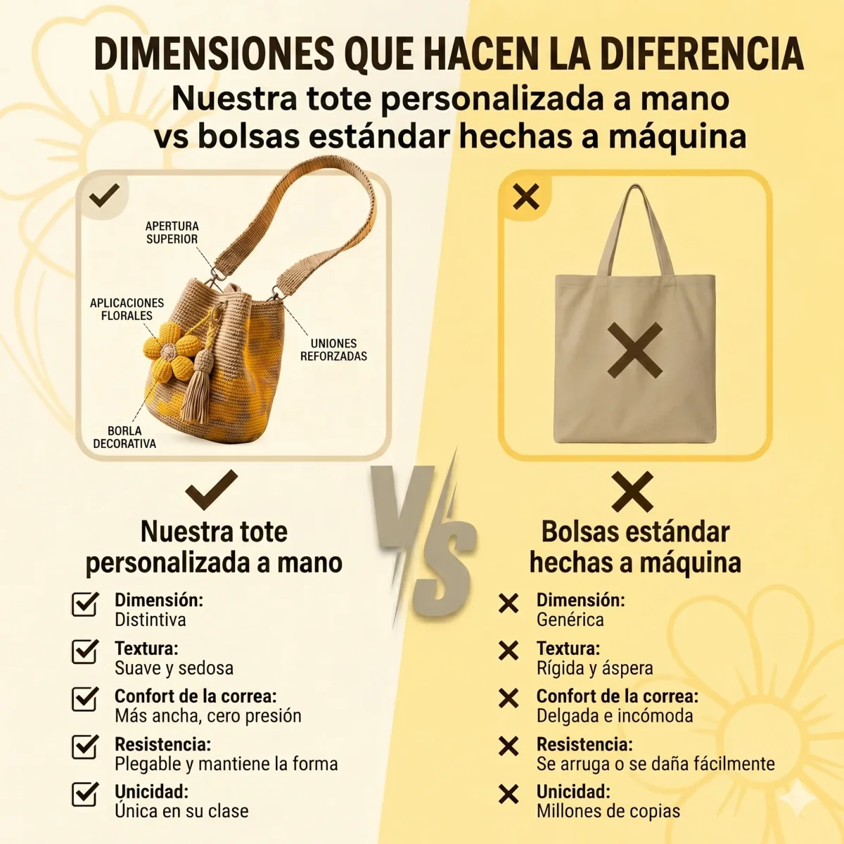 Jazmín - Saco Tote Floral de Croché Hecho a Mano para Mujer - Imagen 3
