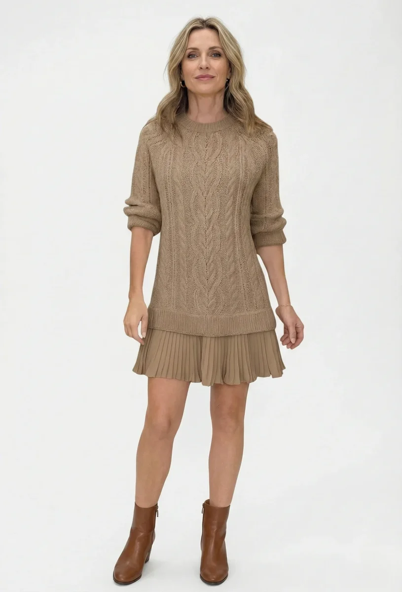 Daina | Vestido de punto con detalles trenzados - Imagen 8