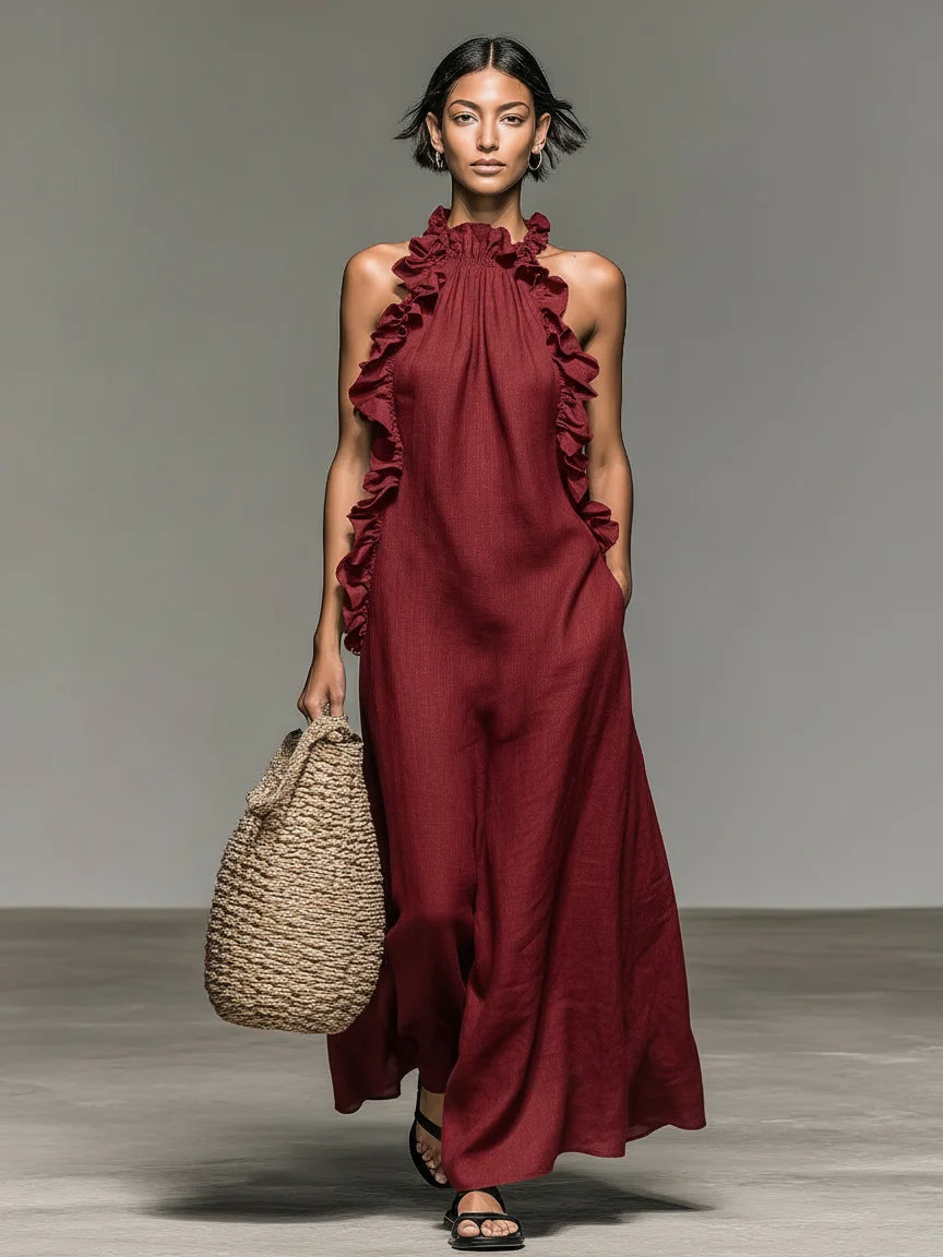 Lua | Vestido Maxi con Bolsillos para Mujer - Imagen 6
