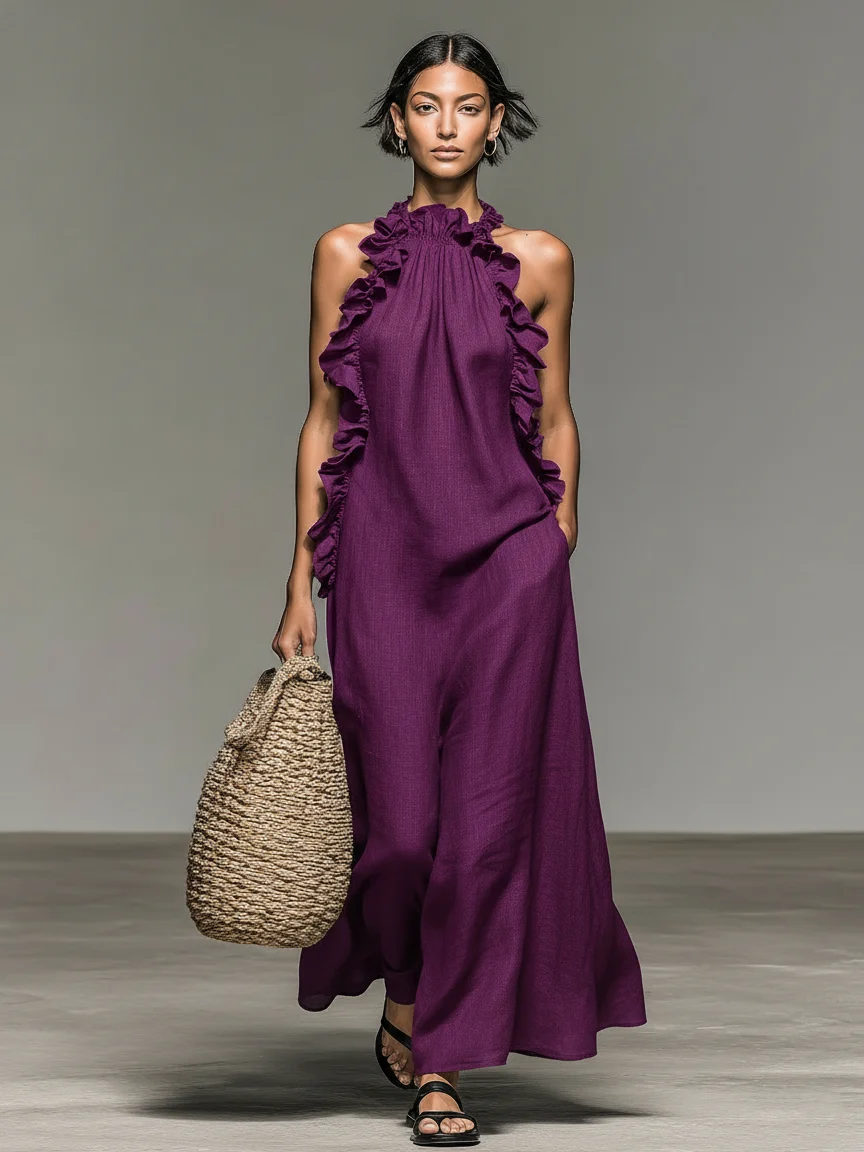 Lua | Vestido Maxi con Bolsillos para Mujer - Imagen 8