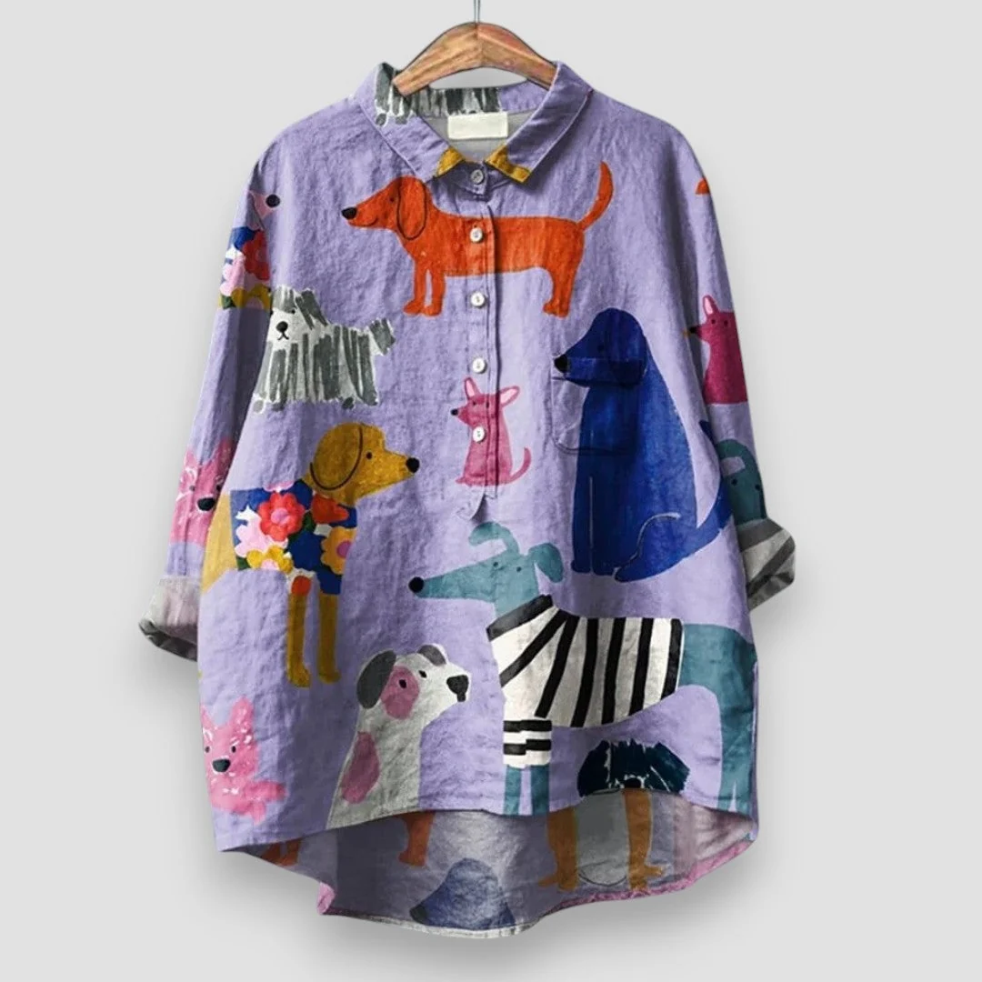 Natalina - Camisa con estampado - Imagen 2
