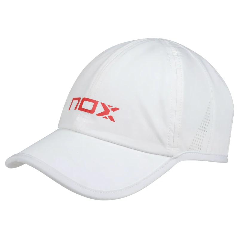 Gorra Nox Blanca Logo Rojo - Imagen 2
