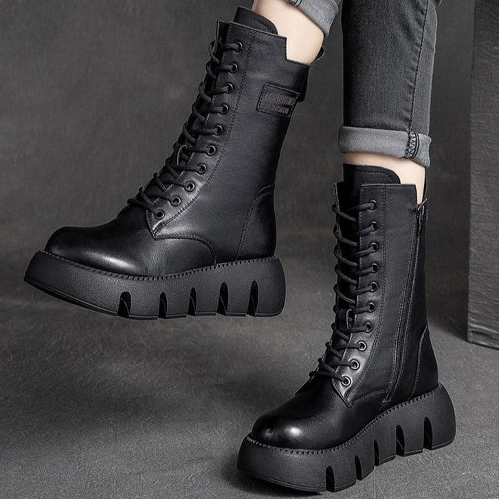 Botas Karina™ Cuero Vegano | Diseño Clásico - Imagen 2