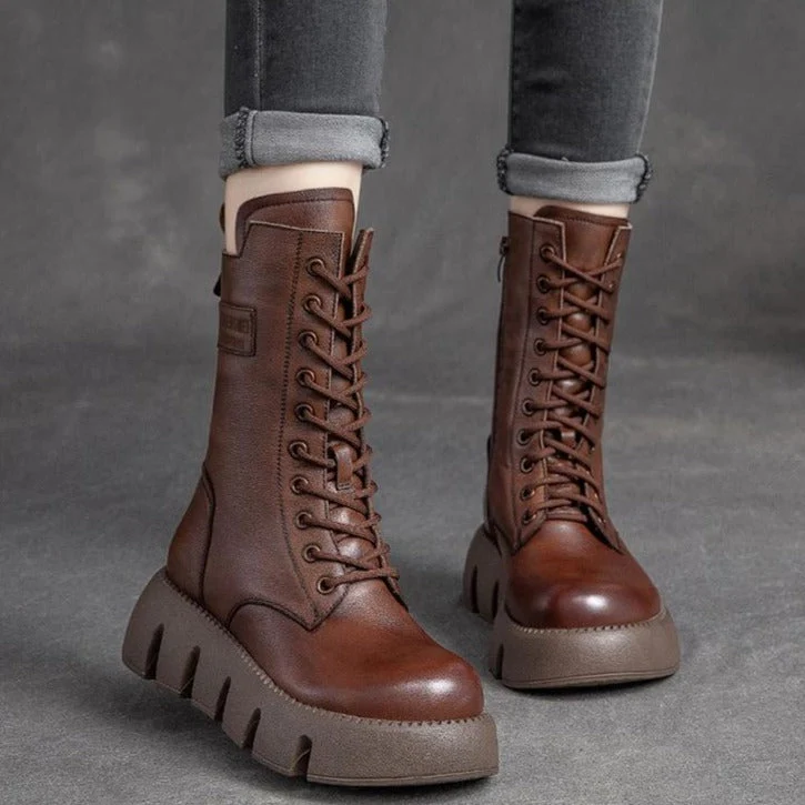 Botas Karina™ Cuero Vegano | Diseño Clásico - Imagen 6