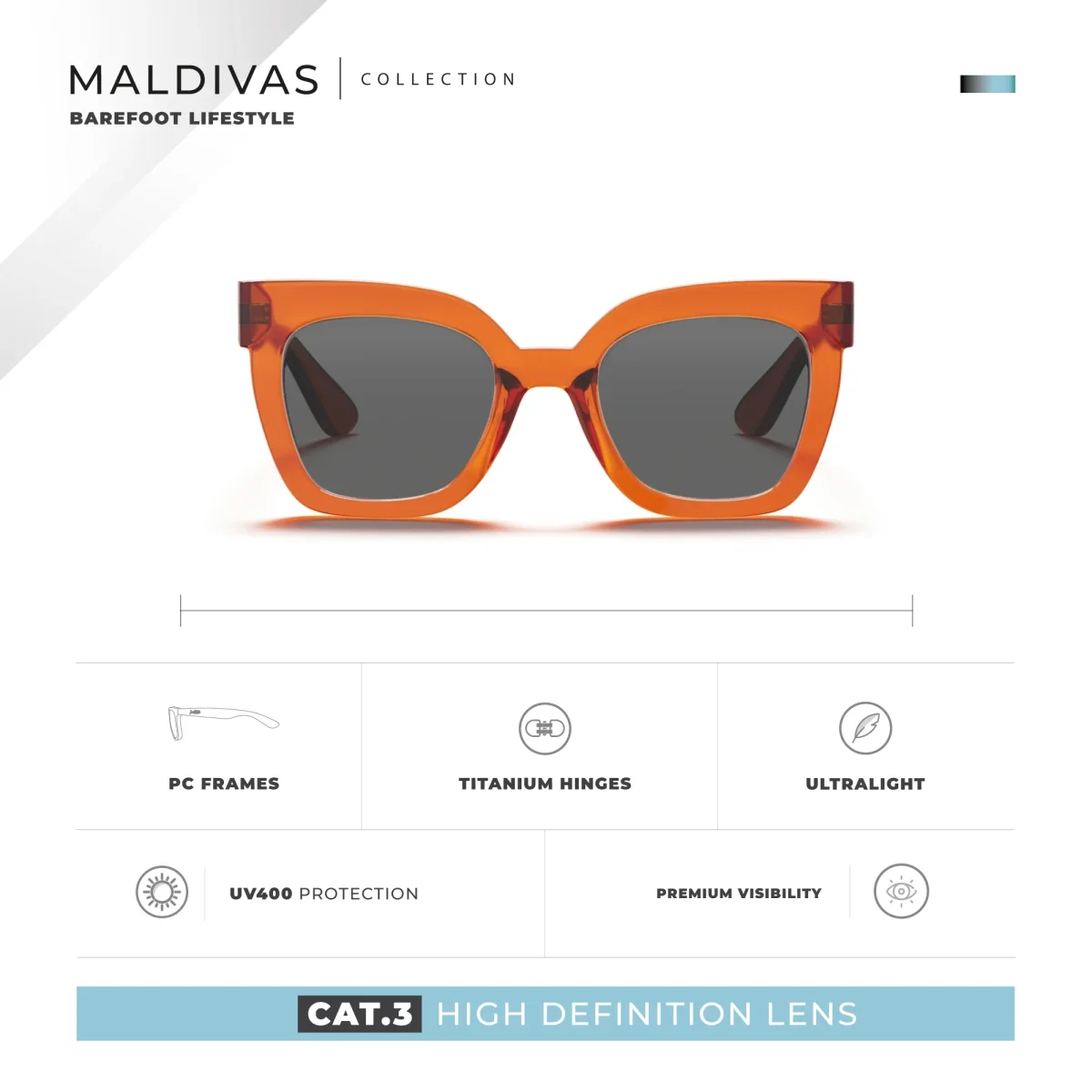 Maldivas Orange / Black - Imagen 7