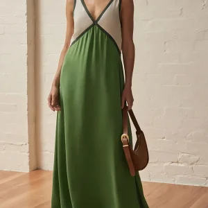 Neva ™ vestido de color contrastante