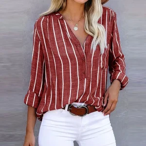 Britt - Elegante blusa de rayas