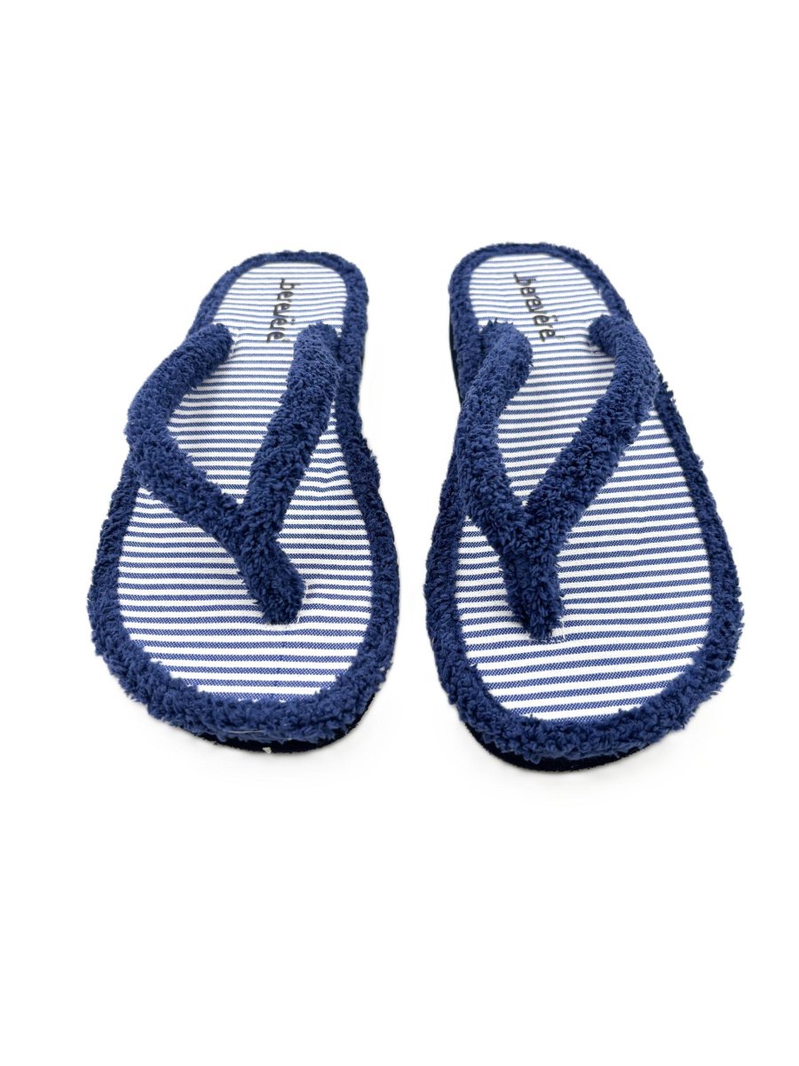 Zapatilla tipo chancla en algodón toalla con suela microporosa y plantilla con diseño - Imagen 2