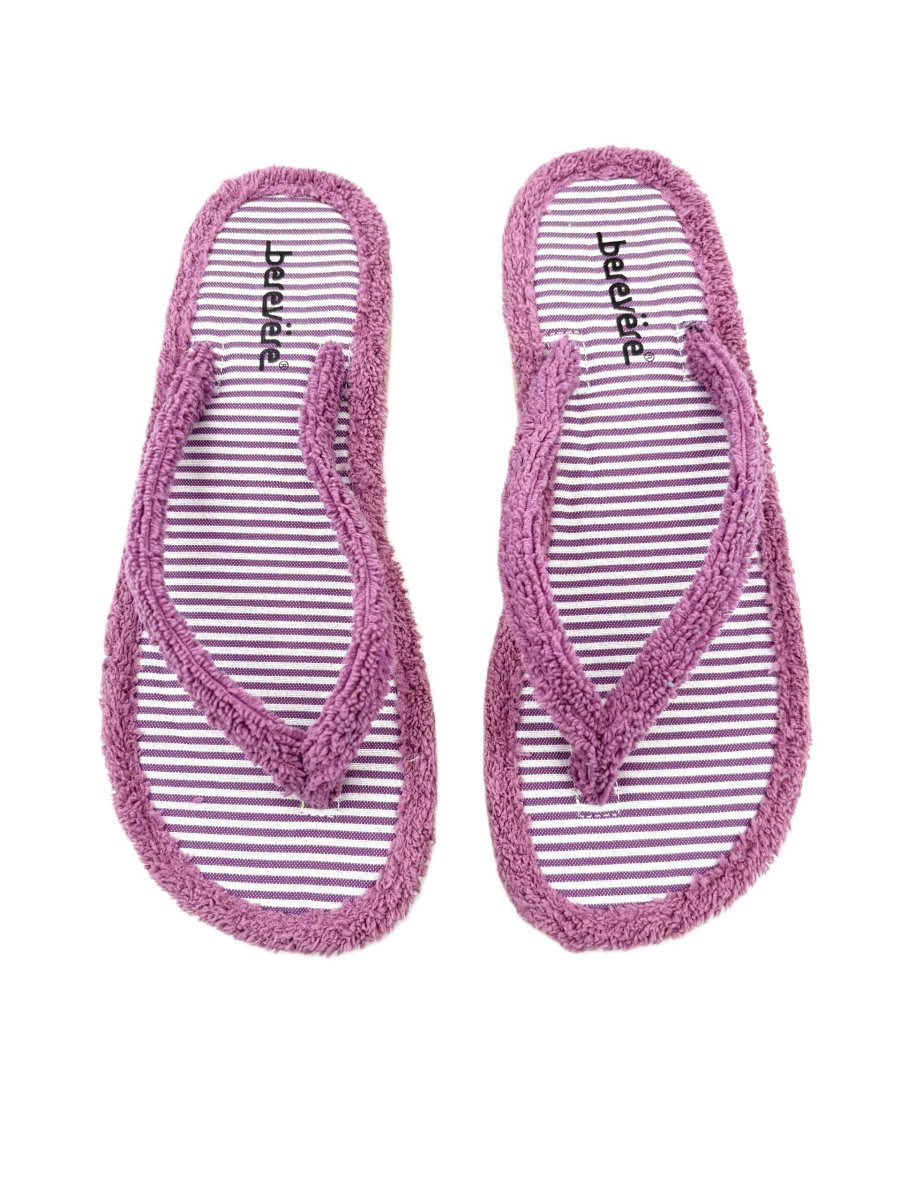 Zapatilla tipo chancla en algodón toalla con suela microporosa y plantilla con diseño - Imagen 5