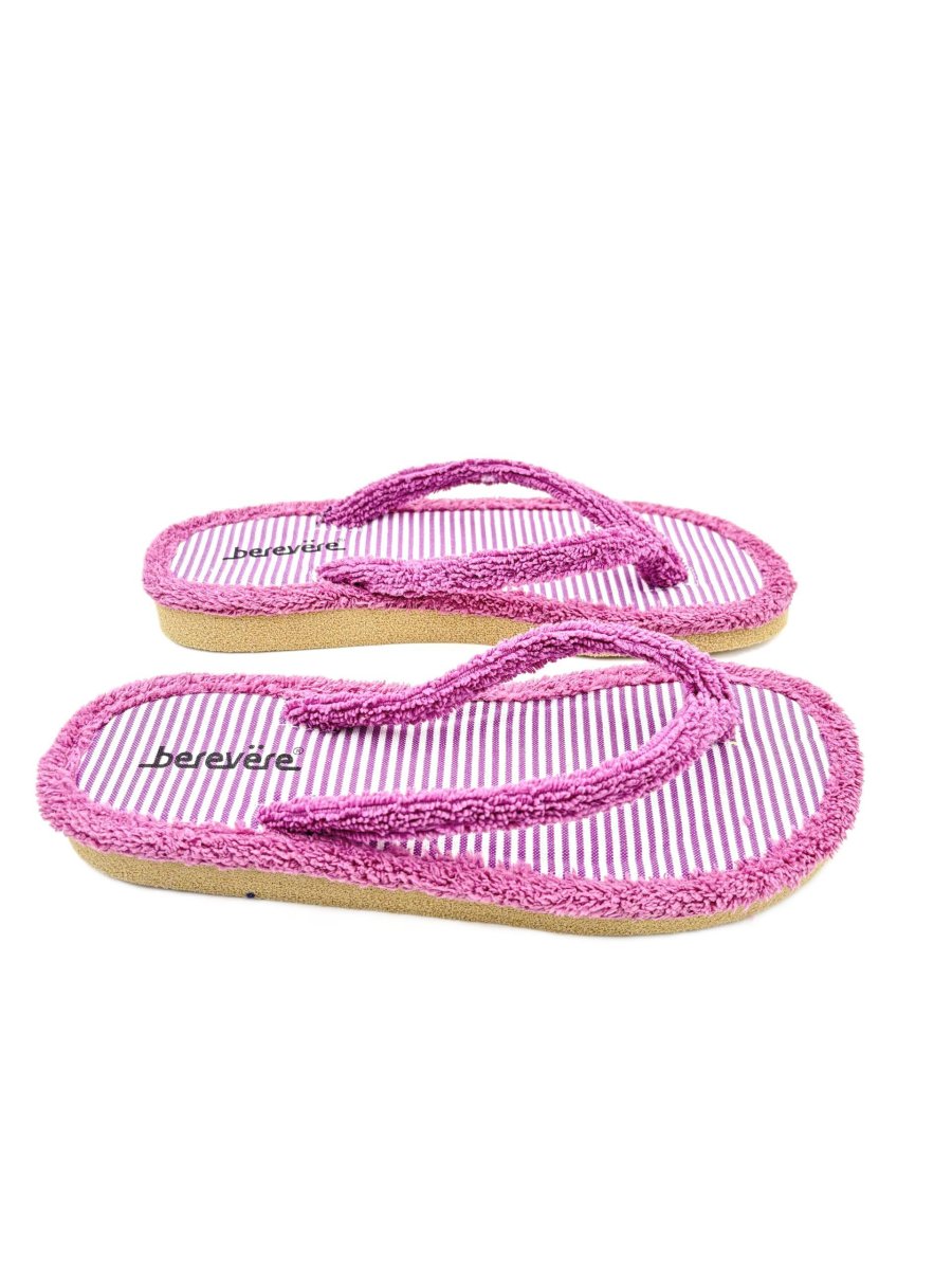 Zapatilla tipo chancla en algodón toalla con suela microporosa y plantilla con diseño - Imagen 4