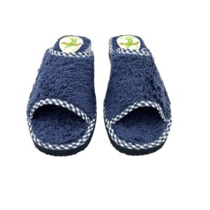 Zapatillas de casa abierta toalla