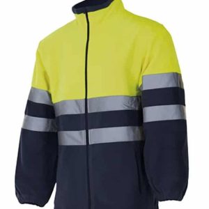 Chaqueta polar alta visibilidad bicolor