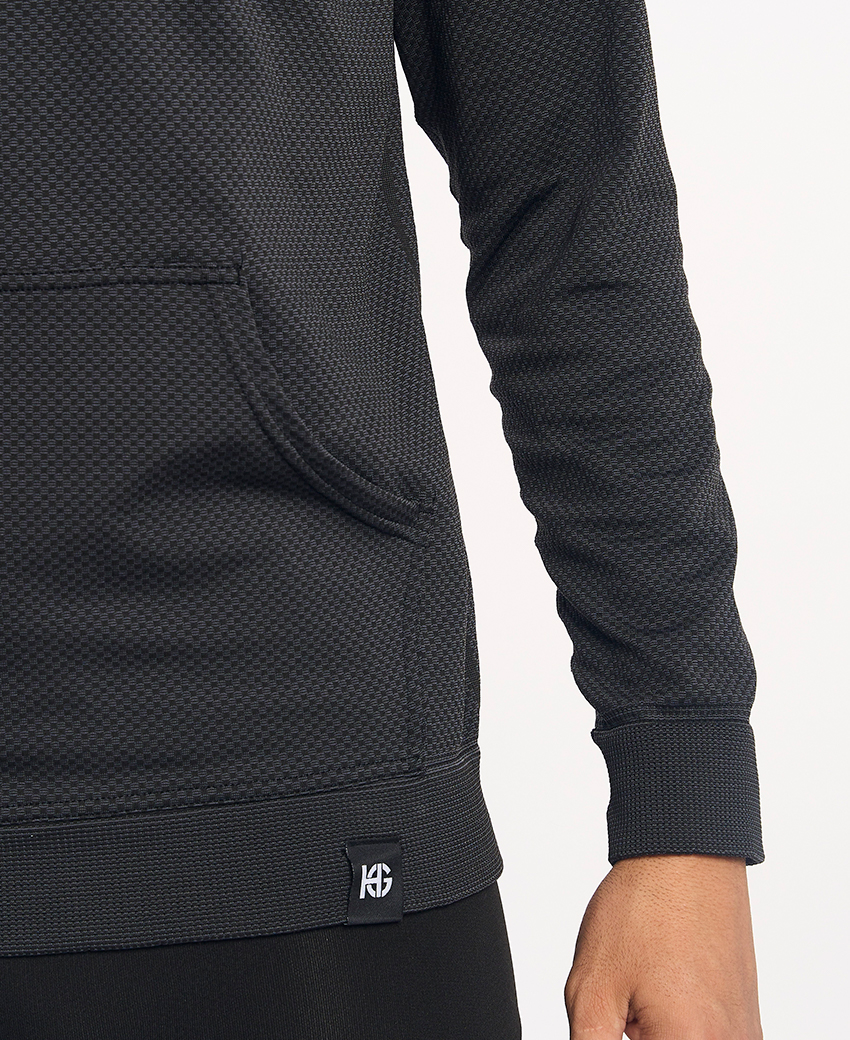 JOTUN · Sudadera seamless con capucha para outdoor e invierno | Negro - Imagen 3