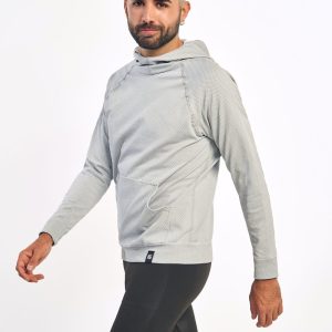 JOTUN · Sudadera seamless con capucha para outdoor e invierno | Blanco hueso